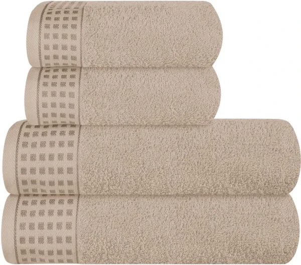 Unyqoos® Ultra Zachte Handdoekenset van 4 Stuks met Extra Grote Badhanddoeken voor Dagelijks Gebruik