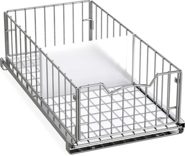 Unyqoos ® Uittrekbare Schuifmand met Scheidingswand voor Keuken- en Badkamerkasten