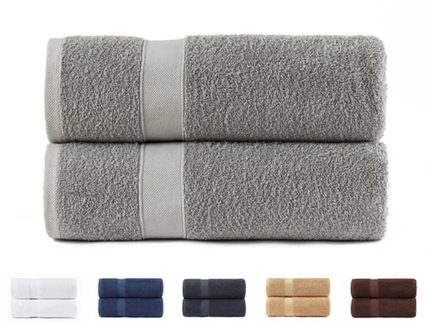 Unyqoos® Zacht en Hoogwaardig 2-delige Set Douchehanddoeken van 100% Katoen voor Optimale Absorptie