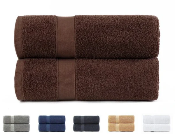Unyqoos® Set van Luxe Douchehanddoeken in Chocoladetinten, Extra Zacht en Absorberend, 70x140 cm