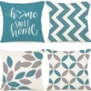 P-87213230038760-20260406111205.webp Unyqoos ® Set van 4 Stijlvolle Geometrische Kussenhoezen voor Binnen en Buiten, 40 x 40 cm