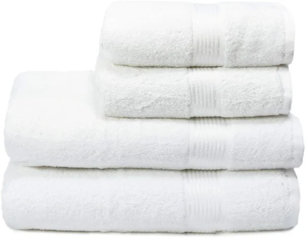 Unyqoos® Zachte en Luxe Set van 4 Katoenen Handdoeken voor Dagelijks Gebruik in Huis