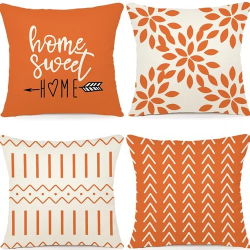 P-87213230043850-20260406111029.webp Unyqoos ® Set van 4 Luxe Linnen Kussenslopen voor Woonkamer en Tuin, 40 x 40 cm