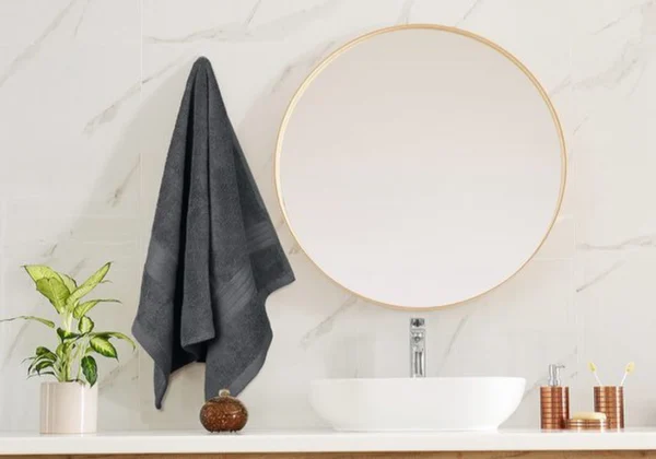 Unyqoos ® Ultrazachte en Absorberende Handdoekenset - Luxe Katoenen Handdoeken van Hoogwaardige Kwaliteit voor Dagelijks Gebruik, Set van 6 Grijze Handdoeken