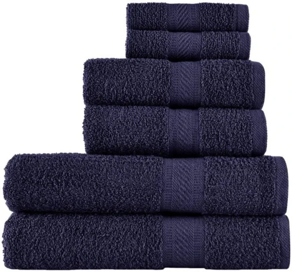 Unyqoos® Zacht en Luxe Handdoekenset voor Badkamer, Douche en Dagelijks Gebruik - 6-delig, 100% Katoen
