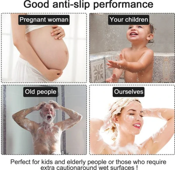 Unyqoos ® Veilige Antislip Douchemat met Comfortabele Ondersteuning en Efficiënte Waterafvoer voor Badkamers