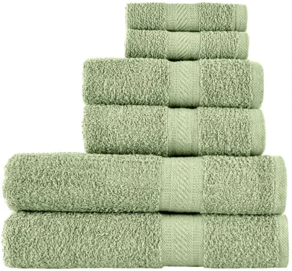 P-87213230048421-20260405180707.webp Unyqoos® Luxueuze Handdoekenset van 6 Stuks voor Uw Badkamerervaring - 100% Katoen, Super Absorberend