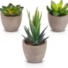Unyqoos ® Kunstplanten Set van 3 met Potten voor Diverse Interieurdecoratie