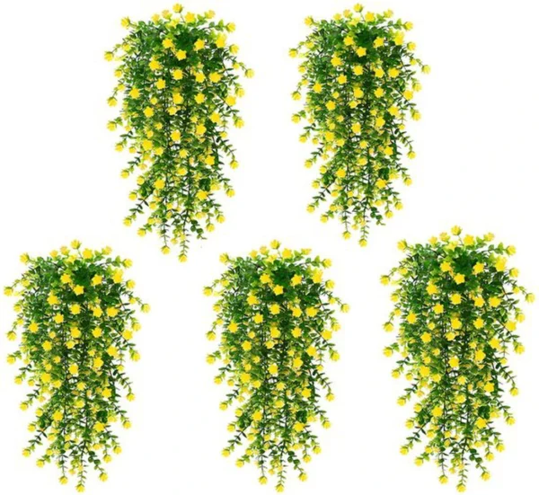 Unyqoos ® Levensechte Kleurvolle Kunstplanten voor Binnen en Buiten Decoratie, Set van 5 Stuks, Ideaal voor Feestelijke Evenementen