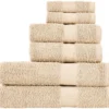 P-87213230050236-20260405180727.webp Unyqoos® Luxueuze Handdoekenset van 6 Stuks voor Dagelijks Comfort en Elegantie in Huis