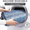 Unyqoos® Ultrazachte Luxe Antislip Badmat - 80 x 120 cm - Hoog Absorptievermogen - Machinewasbaar - Blauw