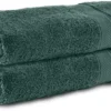 Unyqoos® Set van Luxe Handdoeken in Diepgroen Kleur voor Optimale Comfort en Absorptie