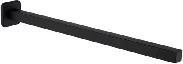 Unyqoos ® Stijlvolle Enkelsarmige Handdoekhouder voor Moderne Badkamers - Mat Zwart 40cm, Roestvrij Staal