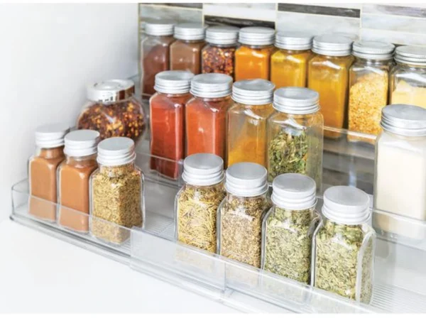 Unyqoos® Kruidenrek met Uittrekbare 3-Lagen voor Optimale Keukenorganisatie en Zichtbare Kruidenopslag