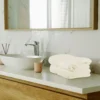 Unyqoos® Luxueuze 8-delige Handdoekenset voor Spa, Fitness en Thuisgebruik in Ivoor