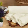 Unyqoos® Luxueuze 8-delige Handdoekenset voor Spa, Fitness en Thuisgebruik in Ivoor