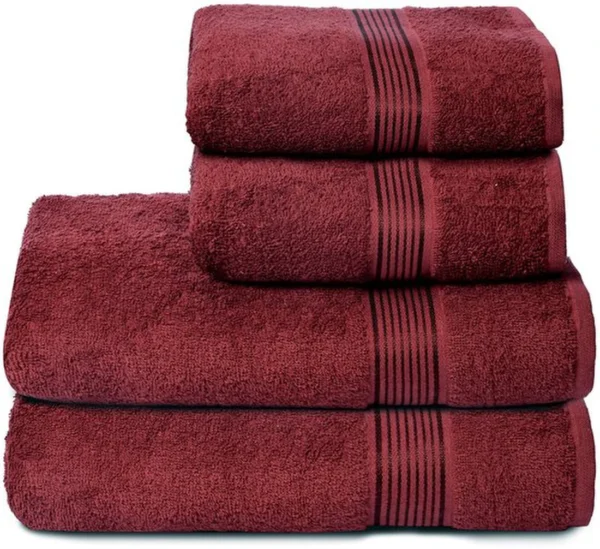 Unyqoos® Verwen Jezelf met Luxe: Set van 4 Ultra Zachte Katoenen Handdoeken voor Dagelijks Comfort