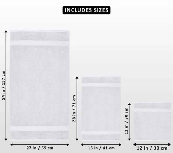 Unyqoos® Zachte en Luxe 8-delige Handdoekenset voor Badkamer en Spa Ervaring