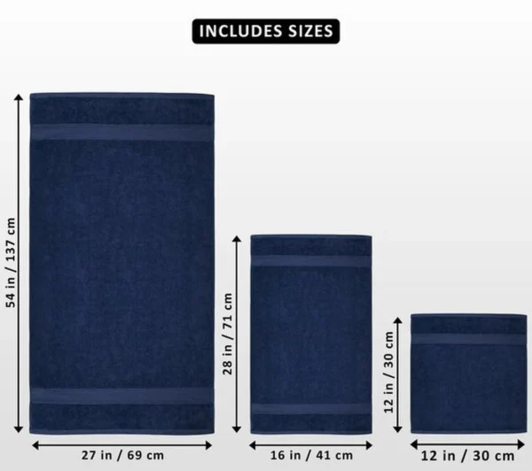 P-87213230061124-20260405182347.webp Unyqoos® 8-Delige Luxe Handdoekenset van 100% Katoen met Veelzijdige Toepassingen en Ophanghaakjes