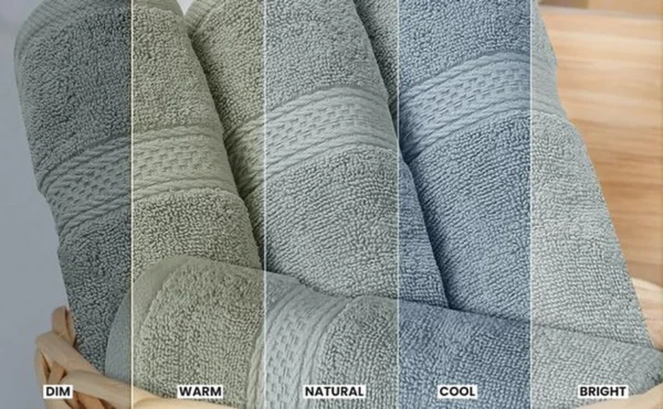 Unyqoos® Luxueuze 8-delige Handdoekenset van 100% Zacht Katoen met Ophanghaakjes in Koel Grijs