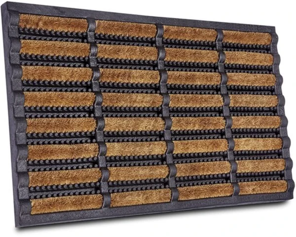 Unyqoos ® Effectieve Schoonloopmat met Kokosborstels en Antislip Rubber voor Binnen en Buiten