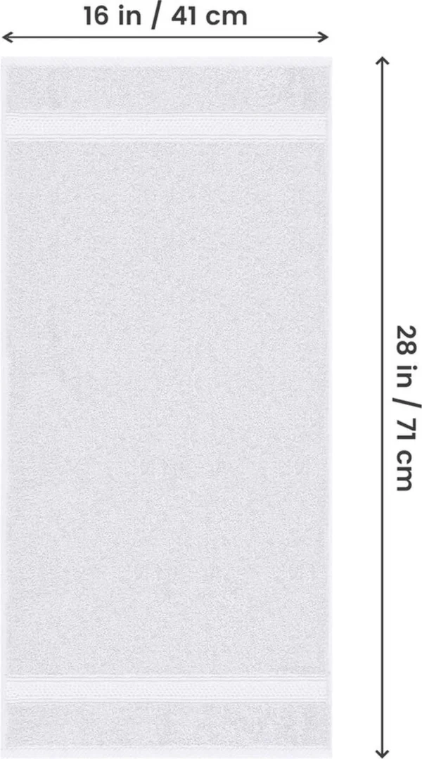 Unyqoos® Set van Luxe Handdoeken van Hoogwaardig Katoen voor Optimale Absorptie en Zachtheid, 6 Stuks, Wit