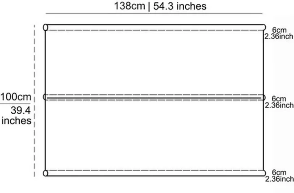 Unyqoos ® Weerbestendige Schommelbank Stoelhoes voor Buiten, Cordura Stof, 100 x 138 cm, Groen