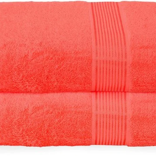 P-87213230072010-20260405183358.webp Unyqoos® Ultrazachte en Sneldrogende Grote Badhanddoeken Set van Twee in Koraaloranje voor Comfort en Gemak