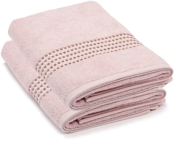 Unyqoos® Zacht en Luxueus Groot Badlaken Set van 2, 70 x 140 cm, Poederroze Katoenen Handdoeken voor Thuis en Reizen