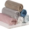Unyqoos® Zacht en Luxueus Groot Badlaken Set van 2, 70 x 140 cm, Poederroze Katoenen Handdoeken voor Thuis en Reizen