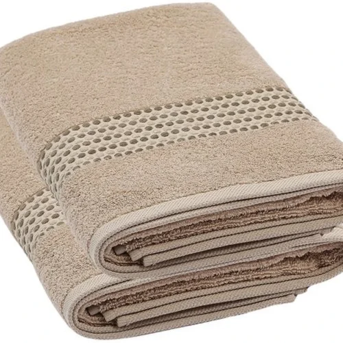 Unyqoos® Grote Luxe Badhanddoeken Set van 2, Hoogwaardige 100% Katoen, 70 x 140 cm, Neutraal Beige