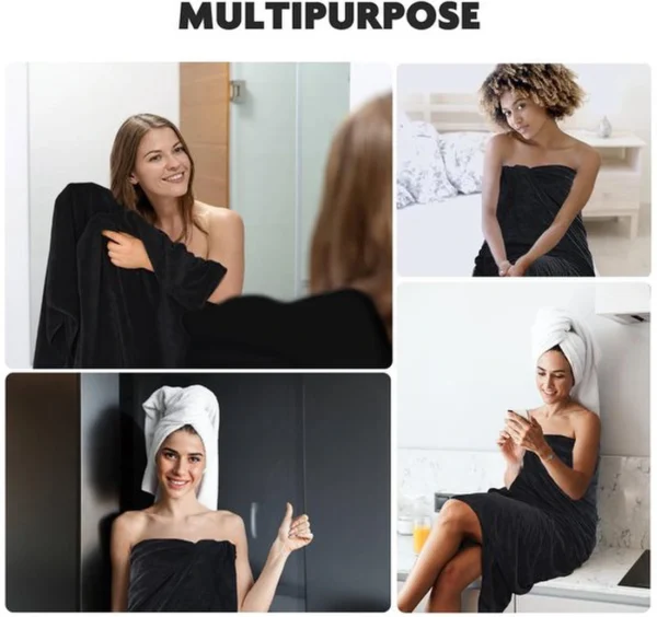 Unyqoos® Extra Grote Sneldrogende Zachte Microvezel Badhanddoek XXL voor Sauna en Douche