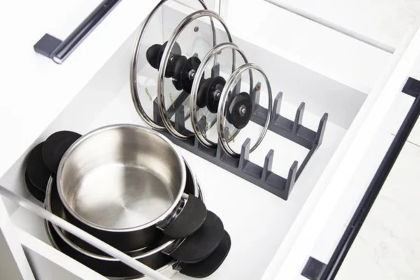 P-87213230074546-20260406094917.webp Unyqoos ® Ruimtebesparende Keukenorganisator voor Deksels en Pannen, Veelzijdige Houder voor Optimale Orde