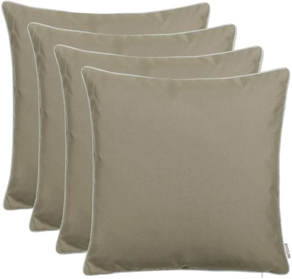 Unyqoos® Stijlvol en Comfortabel Tuinkussen voor Binnen en Buiten met Luxe Bies en Ritssluiting