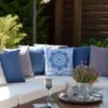 Unyqoos® Stijlvol en Comfortabel Tuinkussen voor Binnen en Buiten met Luxe Bies en Ritssluiting