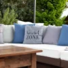 Unyqoos® Stijlvol Decoratief Tuinkussen voor Binnen en Buiten, Vuil- en Waterafstotend, 45 x 45 cm, Taupe