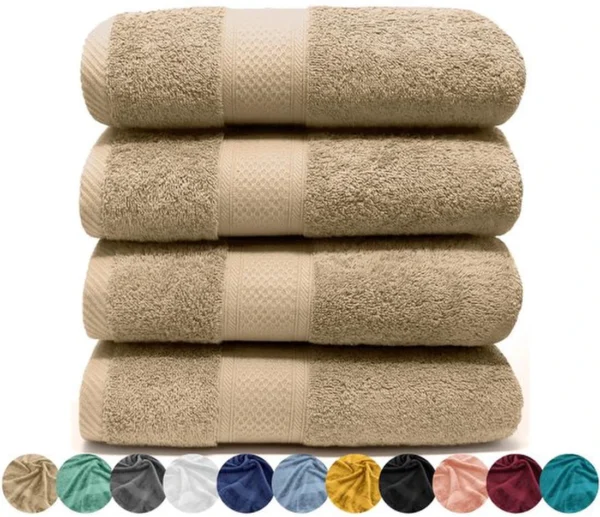 Unyqoos ® Zeer Zachte en Absorberende Handdoekenset van 4 Stuks, 50x90 cm, Gemaakt van Hoogwaardige Katoen