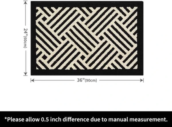 Unyqoos ® Hoogwaardige Antislip Deurmat Voor Binnen En Buiten, 60 x 90 cm, Wasbaar En Waterbestendig Ontwerp
