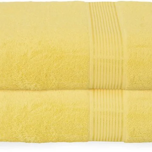 Unyqoos® Zachte en Ultra-absorberende Grote Gele Badhanddoeken Set van 2 voor Luxe Comfort