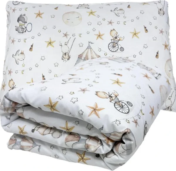 Unyqoos ® Kleurrijk Kinderbeddengoed voor Meisjes en Jongens met Circusontwerp