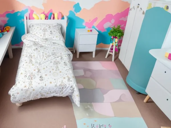 Unyqoos ® Kleurrijk Kinderbeddengoed voor Meisjes en Jongens met Circusontwerp