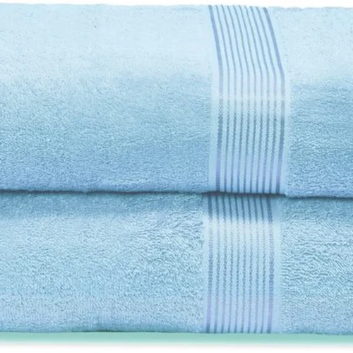 Unyqoos® Set van Twee Extra Grote Ultra Absorberende Lichtgewicht Badhanddoeken in Hemelsblauw