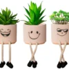 Unyqoos ® Decoratieve Miniatuurplanten voor Binnen en Buiten met Keramische Potten