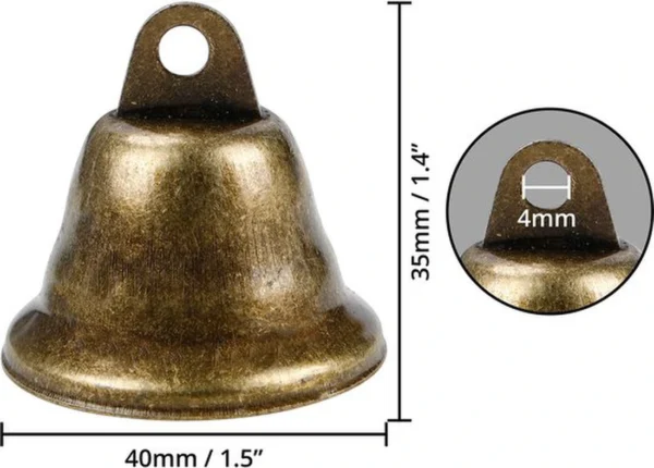 Unyqoos ® Klassieke Decoratieve Bronzen Klokjes voor Creatieve Ambachten en Evenementdecoraties