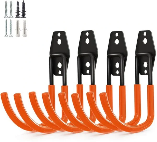 Unyqoos® Robuuste Stalen Multifunctionele Haken voor Georganiseerde Garage- en Tuinopslag