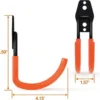 Unyqoos® Robuuste Stalen Multifunctionele Haken voor Georganiseerde Garage- en Tuinopslag