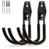Unyqoos® Heavy-Duty Stalen Wandhaken voor Multifunctionele Opslag in Garage en Tuin, Set van 2