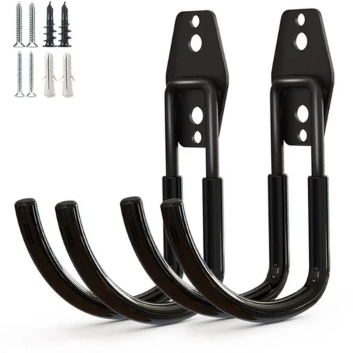 Unyqoos® Heavy-Duty Stalen Wandhaken voor Multifunctionele Opslag in Garage en Tuin, Set van 2