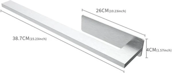 Unyqoos ® Stijlvolle Zelfklevende Handdoekhouder voor Badkamer en Keuken, Roestvrij Staal, Eenvoudig te Monteren