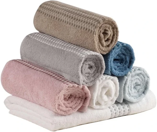 Unyqoos® Elegante en Absorberende Grote Katoenen Badhanddoeken Set van Twee Stuks voor Thuis en Reizen